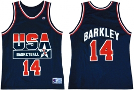 Charles Barkley 1992 Olympics USA Dream Team Road Champion NBA Jersey