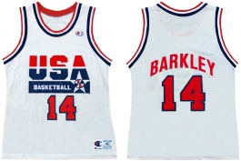 Charles Barkley 1992 Olympics USA Dream Team Home Champion NBA Jersey