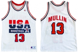 Chris Mullin 1992 Olympics USA Dream Team Home Champion NBA Jersey