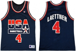 Christian Laettner 1992 Olympics USA Dream Team Road Champion NBA Jersey