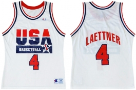 Christian Laettner 1992 Olympics USA Dream Team Home Champion NBA Jersey