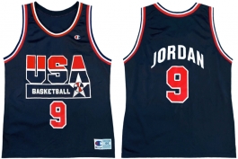 Michael Jordan 1992 Olympics USA Dream Team Road Champion NBA Jersey