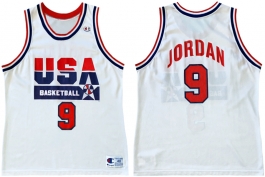 Michael Jordan 1992 Olympics USA Dream Team Home Champion NBA Jersey