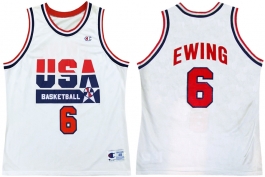 Patrick Ewing 1992 Olympics USA Dream Team Home Champion NBA Jersey