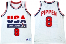 Scottie Pippen 1992 Olympics USA Dream Team Home Champion NBA Jersey