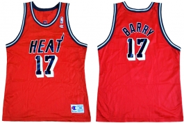 Brent Barry Miami Heat Alternate Black Numbers