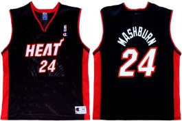 Jamal Mashburn Miami Heat Black Vest