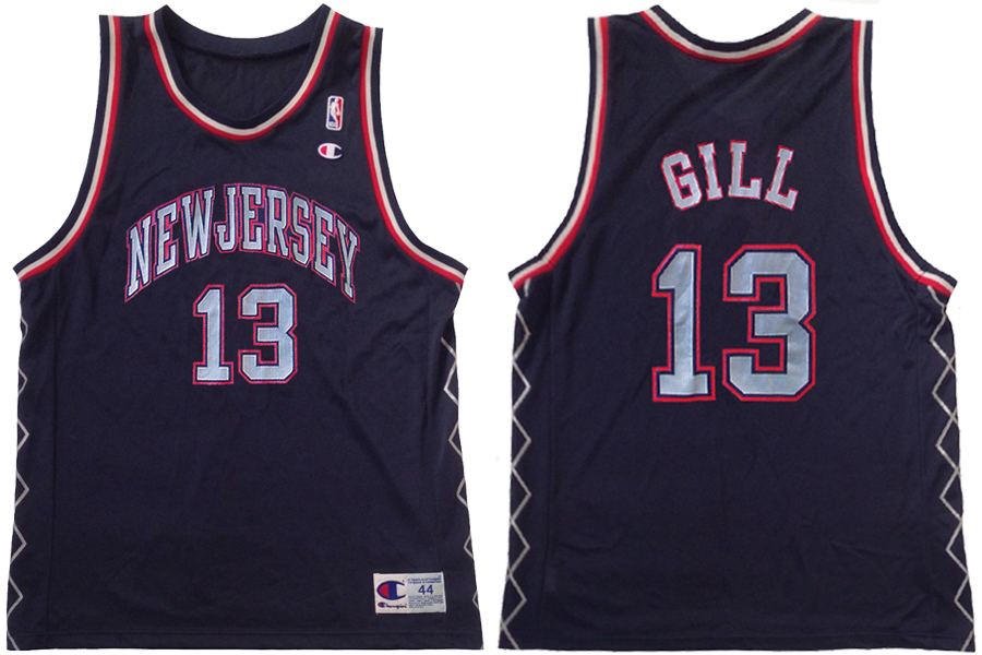 Kendall Gill NJ Nets Champion Jersey