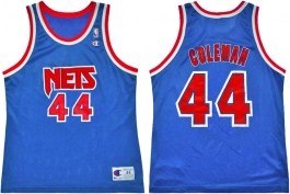 Derrick Coleman New Jersey Nets Blue New