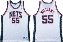 Jayson Williams New Jersey Nets White