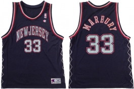 Stephon Marbury NJ Nets Navy New