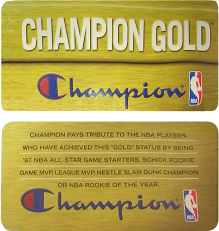 Champion Gold tag