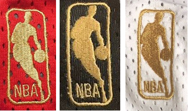 Champion Gold NBA Logos 1996-1997