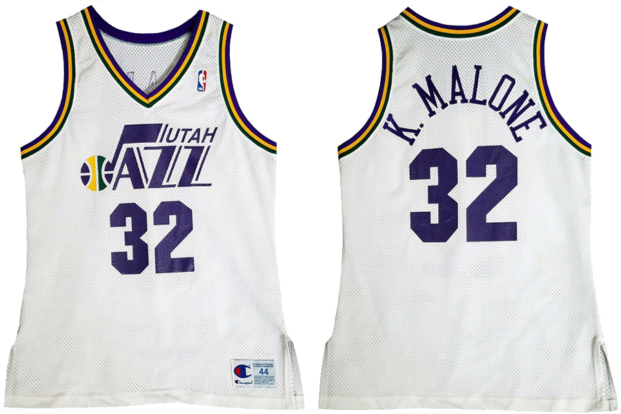 Karl Malone Utah Jazz Authentic Champion Jersey 1993-1994