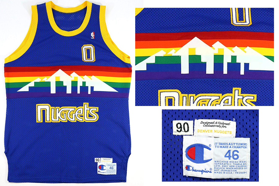 Orlando Woolridge Denver Nuggets Champion Game Used Jersey 1990-1991