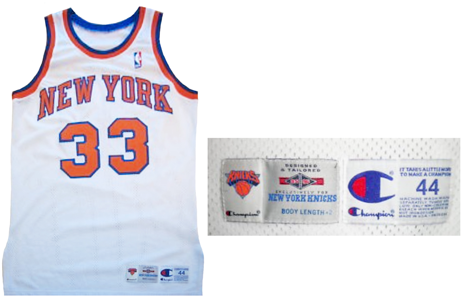 Patrick Ewing New York Knicks Champion Pro-Cut Jersey 1995-1996 FAKE