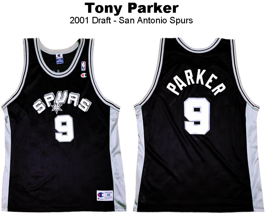 Tony Parker San Antonio Spurs Black