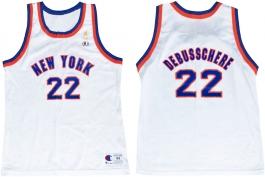 Dave Debusschere New York Knicks NBA 50th Anniversary Gold Logo Champion Classic Jersey