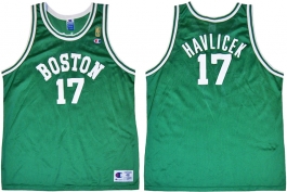 John Havlicek Boston Celtics NBA 50th Anniversary Gold Logo Champion Classic Jersey