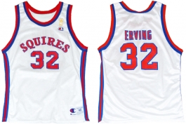 Julius Erving Virgnia Squires NBA 50th Anniversary Gold Logo Champion Classic Jersey