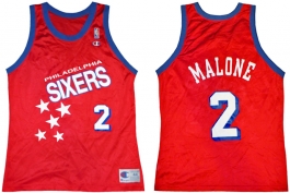 Moses Malone Philadelphia Sixers Falling Stars