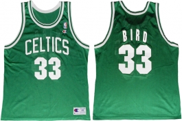 Larry Bird Boston Celtics Green