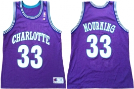 Alonzo Mourning Charlotte Hornets Purple