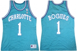 Muggsy Bogues Charlotte Hornets Blue