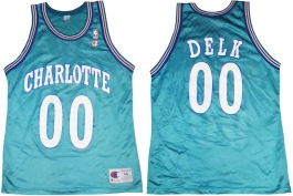 Tony Delk Charlotte Hornets Blue
