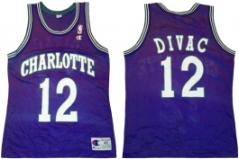 Vlade Divac Charlotte Hornets Purple