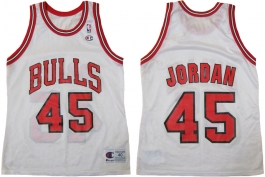 Michael Jordan Chicago Bulls White 45