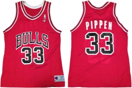 Scottie Pippen Chicago Bulls Red White Name