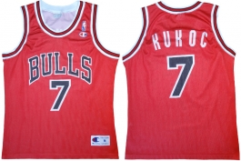 Toni Kukoc Chicago Bulls Red European