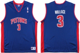 Ben Wallace Detroit Pistons Blue Vest