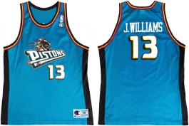 Jerome Williams Detroit Pistons Teal alternate font