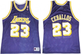 Cedric Ceballos LA Lakers Purple
