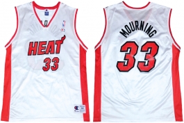 Alonzo Mourning Miami Heat White Vest