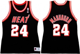 Jamal Mashburn Miami Heat Black