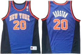 Alan Houston New York Knicks Blue Alternate