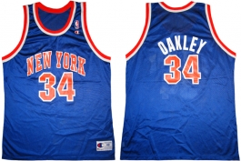 Charles Oakley New York Knicks Blue
