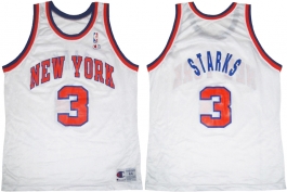 John Starks New York Knicks White