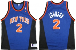Larry Johnson New York Knicks Blue Alternate