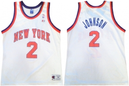 Larry Johnson New York Knicks White