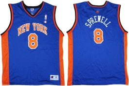 Latrell Sprewell New York Knicks Blue Vest