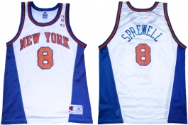 Latrell Sprewell New York Knicks White New