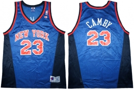 Marcus Camby New York Knicks Blue Vneck