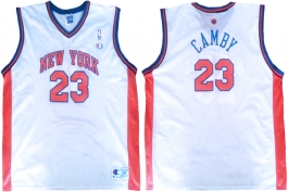Marcus Camby New York Knicks White Vest