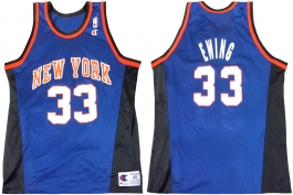 Patrick Ewing New York Knicks Blue Altnerate White Numbers