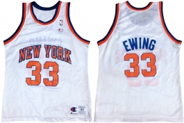 Patrick Ewing New York Knicks White