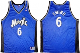 Patrick Ewing Orlando Magic Blue Vneck